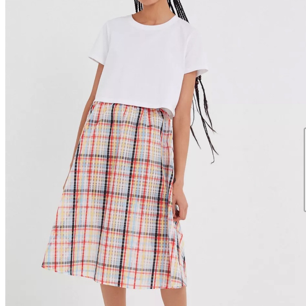 Urban Outfitter Jessie Plaid Midi Skirt Size L